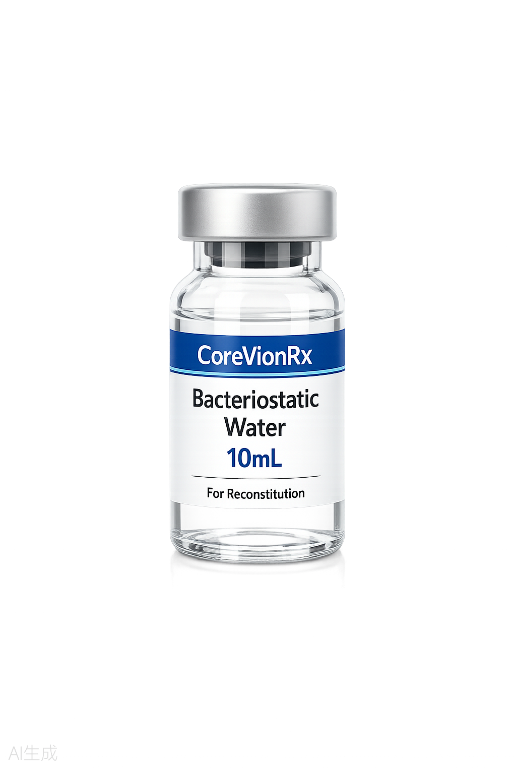 Bacteriostatic Water 10mL research peptide vial