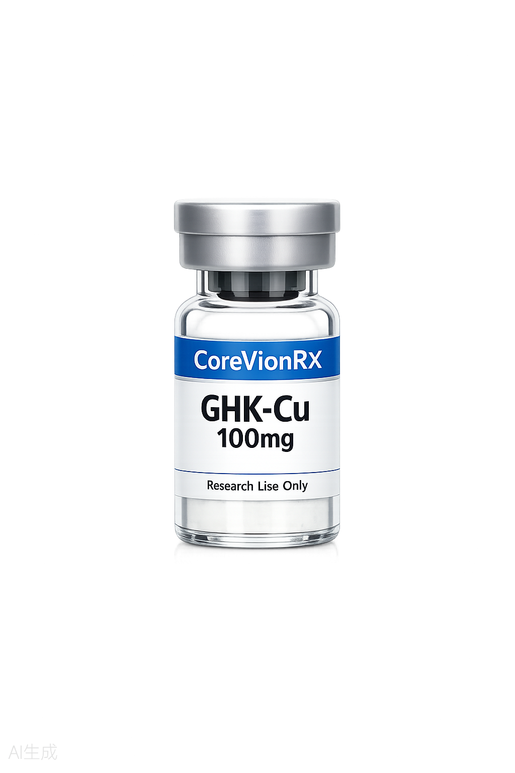 GHK-Cu Peptide 100mg research peptide vial