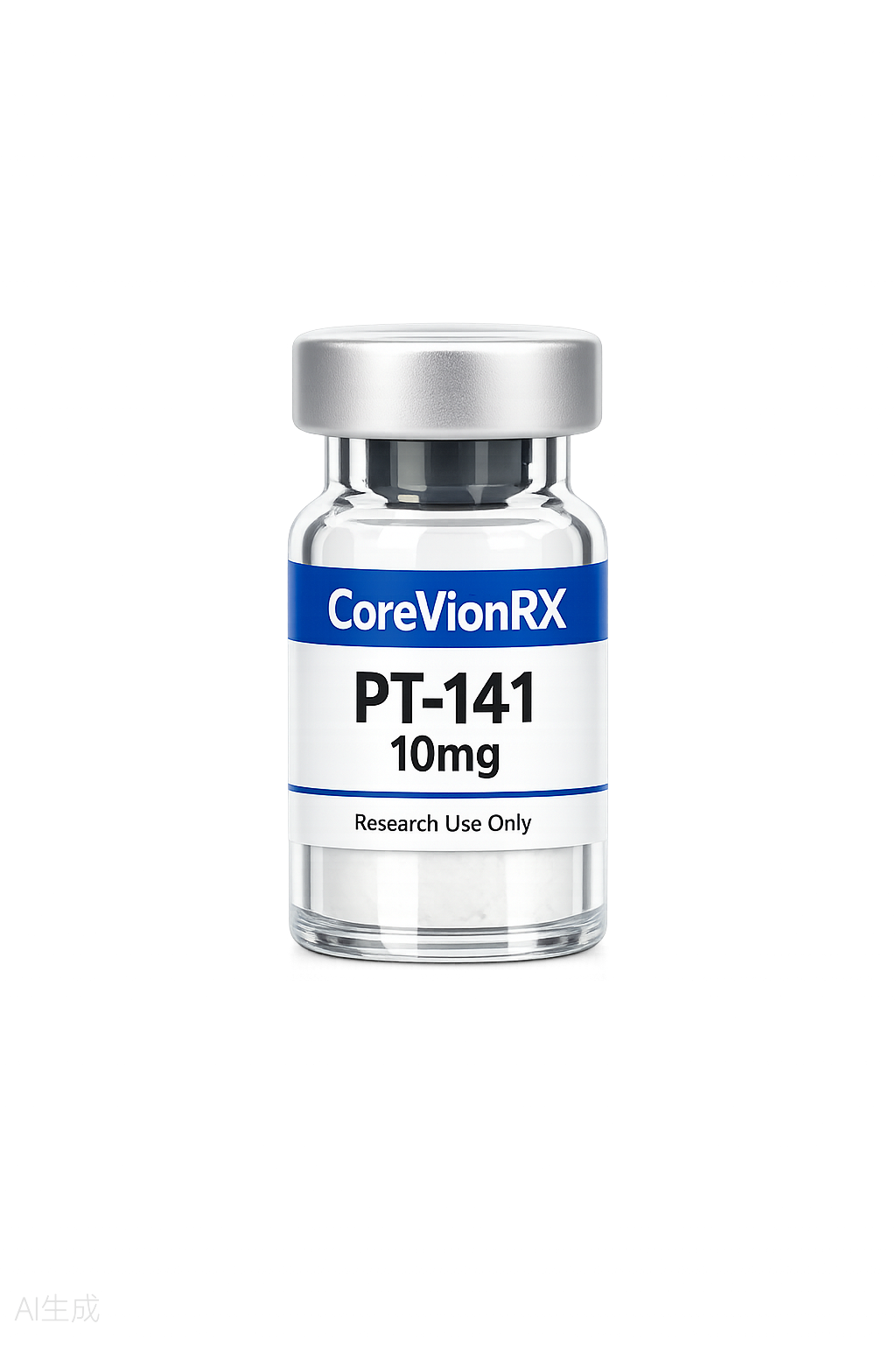 PT-141 Peptide (Bremelanotide) 10mg research peptide vial